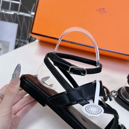 JUNE SANDAL BLACK CALFSKIN