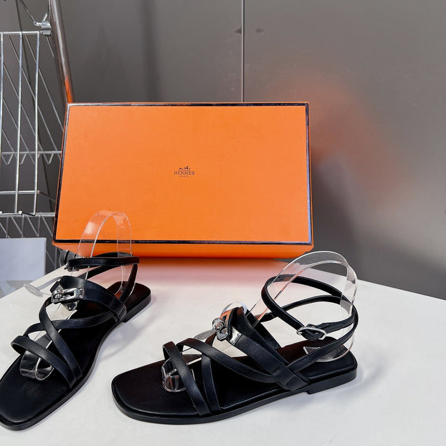 JUNE SANDAL BLACK CALFSKIN