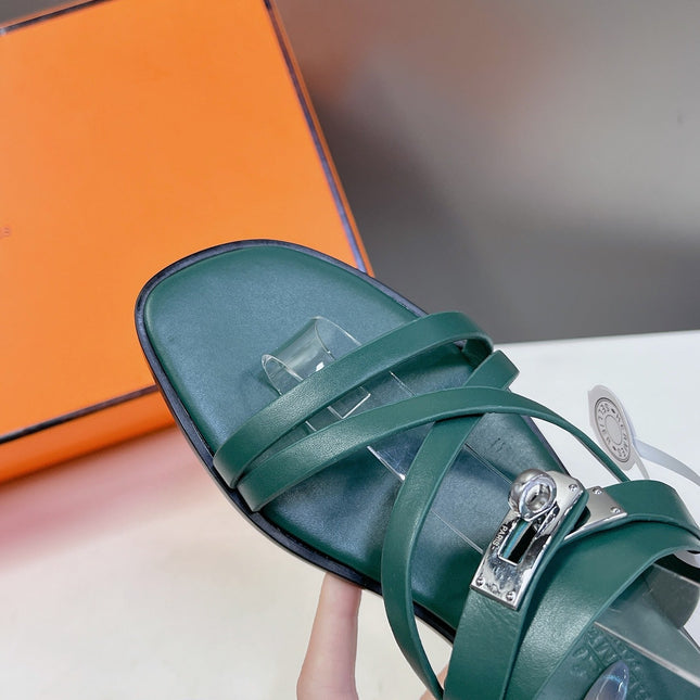 JUNE SANDAL COBALT CALFSKIN