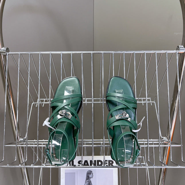 JUNE SANDAL COBALT CALFSKIN