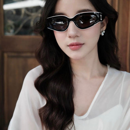 CC Sunglassses Black Mix White 6056