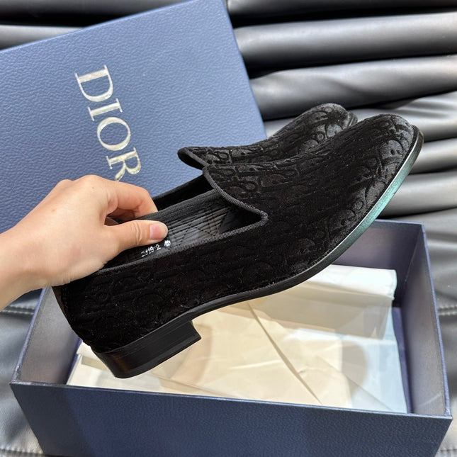 CD TIMELESS OBLIQUE LOAFER BLACK VELVET