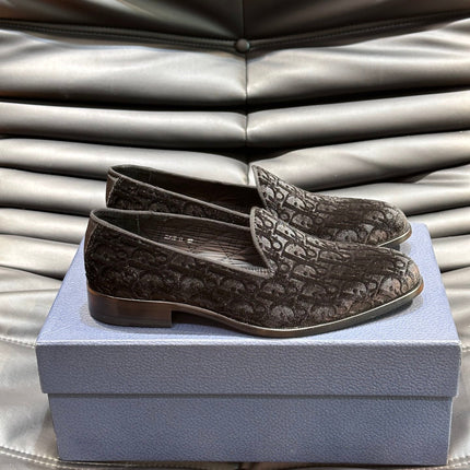 CD TIMELESS OBLIQUE LOAFER BLACK VELVET