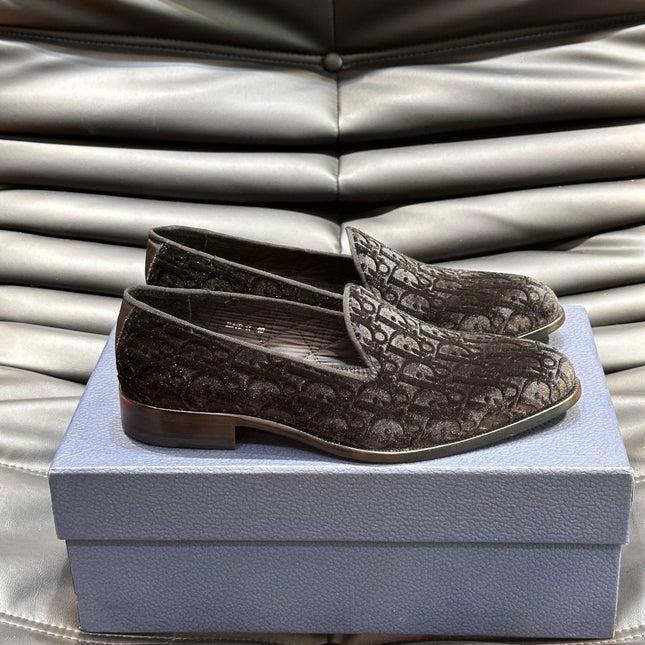 CD TIMELESS OBLIQUE LOAFER BLACK VELVET