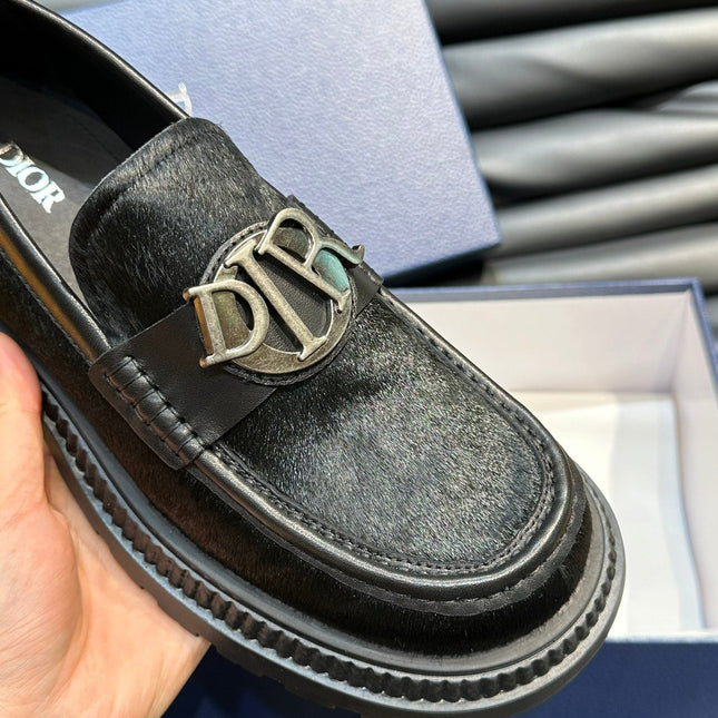 CD EXPLORER ICON LOAFER BLACK FUR