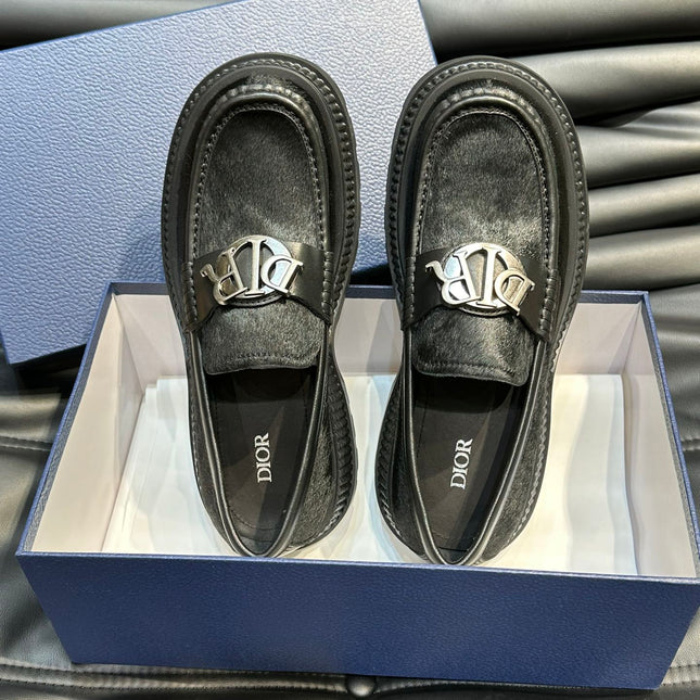 CD EXPLORER ICON LOAFER BLACK FUR