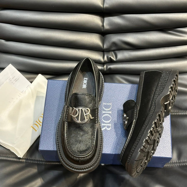CD EXPLORER ICON LOAFER BLACK FUR