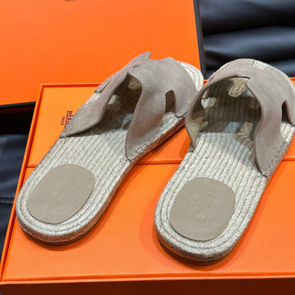 HM ANTIGUA ESPADRILLE SANDAL BEIGE SUEDE