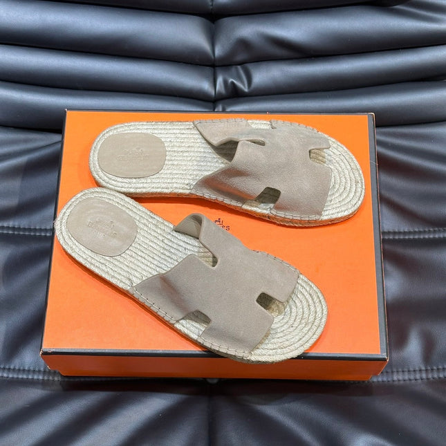 HM ANTIGUA ESPADRILLE SANDAL BEIGE SUEDE
