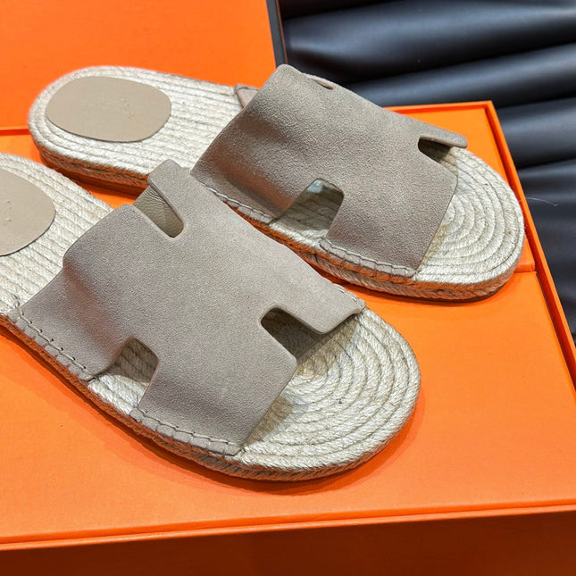 HM ANTIGUA ESPADRILLE SANDAL BEIGE SUEDE