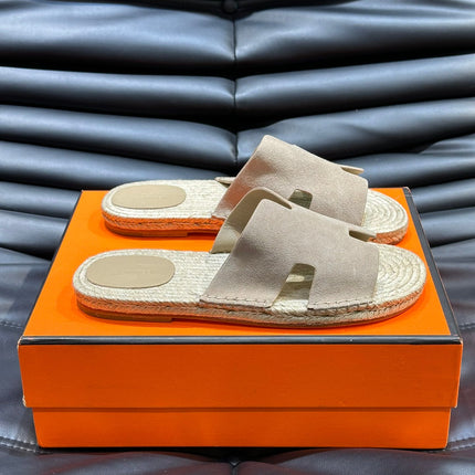 HM ANTIGUA ESPADRILLE SANDAL BEIGE SUEDE