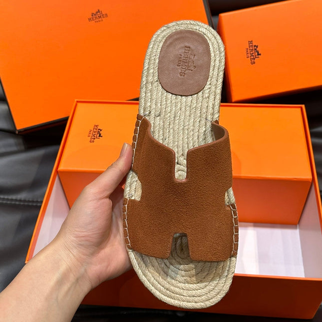 HM ANTIGUA ESPADRILLE SANDAL CLAY SUEDE