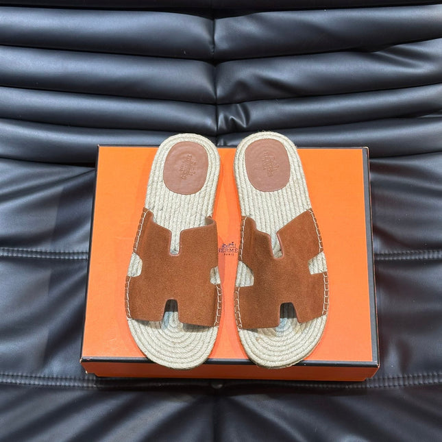 HM ANTIGUA ESPADRILLE SANDAL CLAY SUEDE