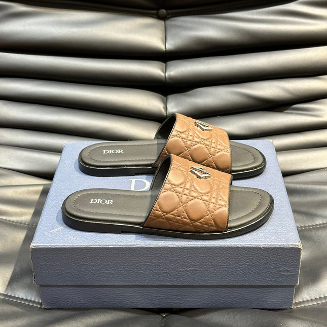 CD ALIAS SUMMER SLIPPER COPPER EMBOSSED CALFSKIN