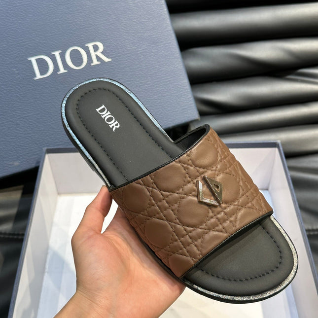 CD ALIAS SUMMER SLIPPER COPPER EMBOSSED CALFSKIN