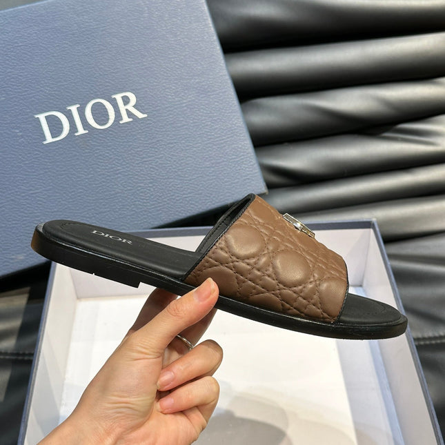CD ALIAS SUMMER SLIPPER COPPER EMBOSSED CALFSKIN