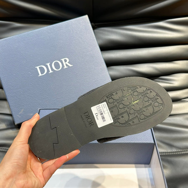 CD SLIDE ALIDAS SLIPPER BLACK JACQUARD AND SILK