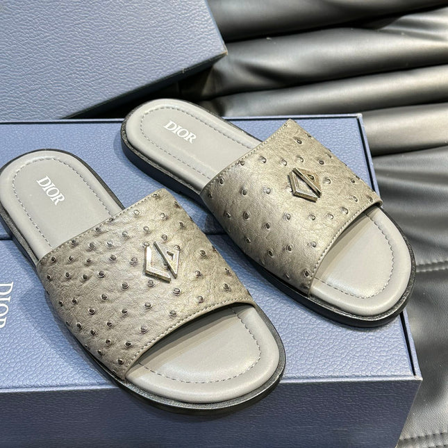 CD ALIAS SUMMER SLIPPER SAGE COLOR CALFSKIN