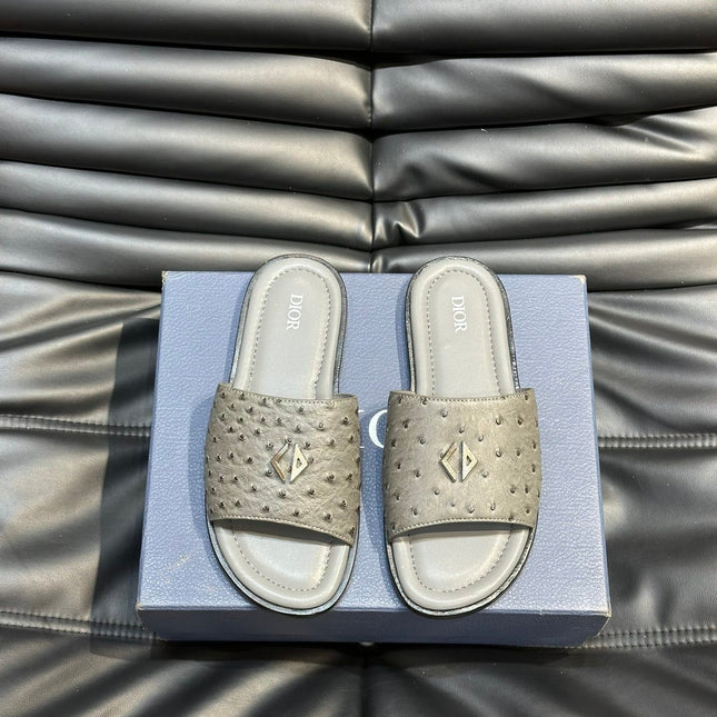 CD ALIAS SUMMER SLIPPER SAGE COLOR CALFSKIN
