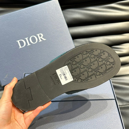 CD ALIAS SUMMER SLIPPER SAPPHIRE CALFSKIN