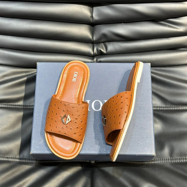 CD ALIAS SUMMER SLIPPER TIGER CALFSKIN