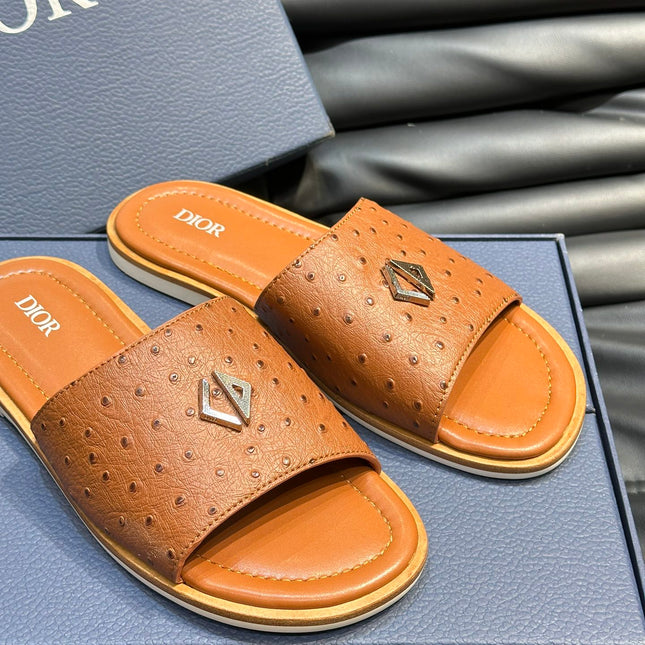 CD ALIAS SUMMER SLIPPER TIGER CALFSKIN