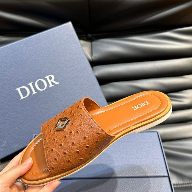 CD ALIAS SUMMER SLIPPER TIGER CALFSKIN