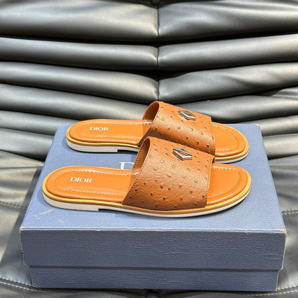 CD ALIAS SUMMER SLIPPER TIGER CALFSKIN