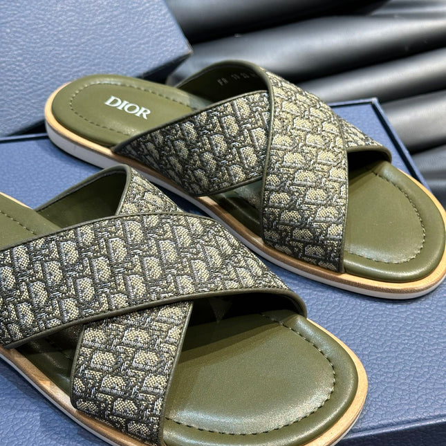 CD ALIAS SANDAL OLIVE JACQUARD
