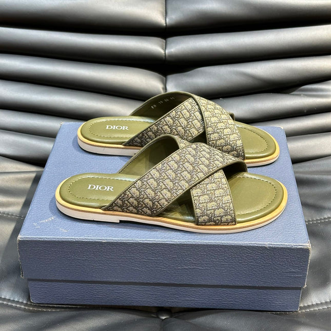 CD ALIAS SANDAL OLIVE JACQUARD