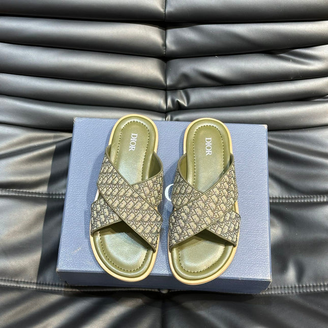 CD ALIAS SANDAL OLIVE JACQUARD