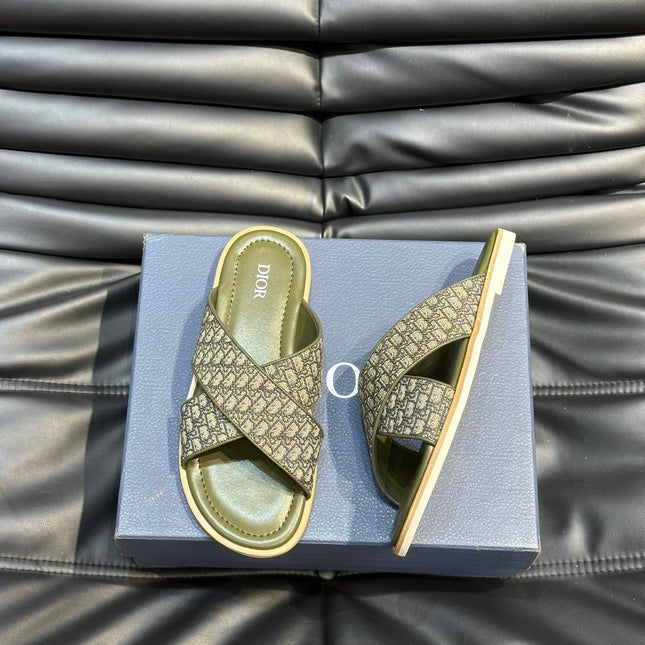 CD ALIAS SANDAL OLIVE JACQUARD