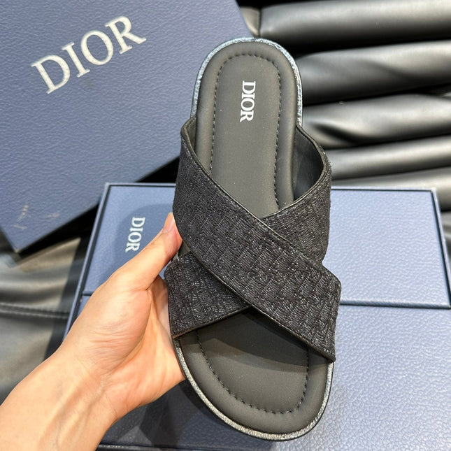 CD ALIAS SANDAL BLACK AND JUNIPER JACQUARD