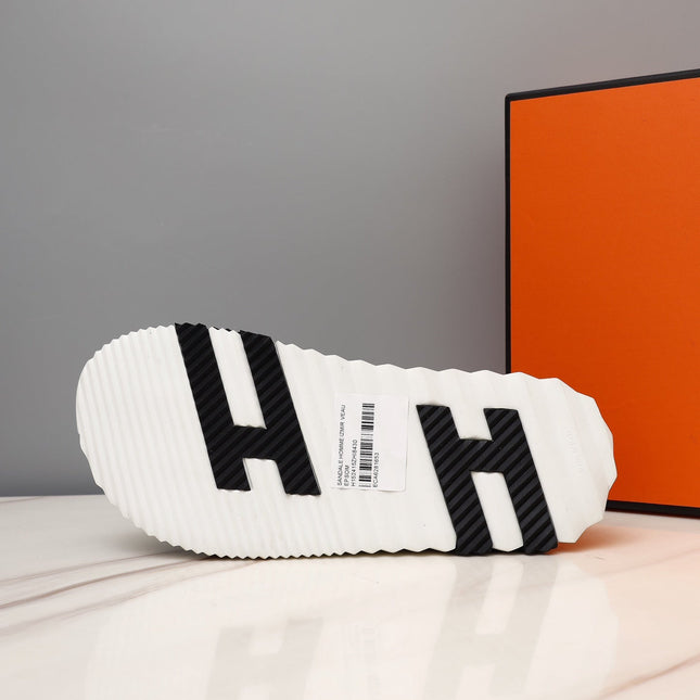 HM ELECTRIC SANDAL SILVER CALFSKIN