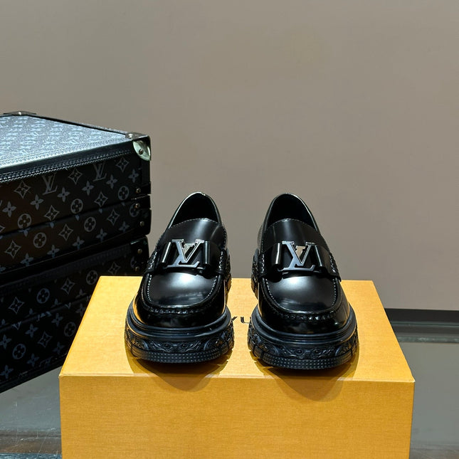 LV MAJOR LOAFER IN BLACK SOFT CALFSKIN
