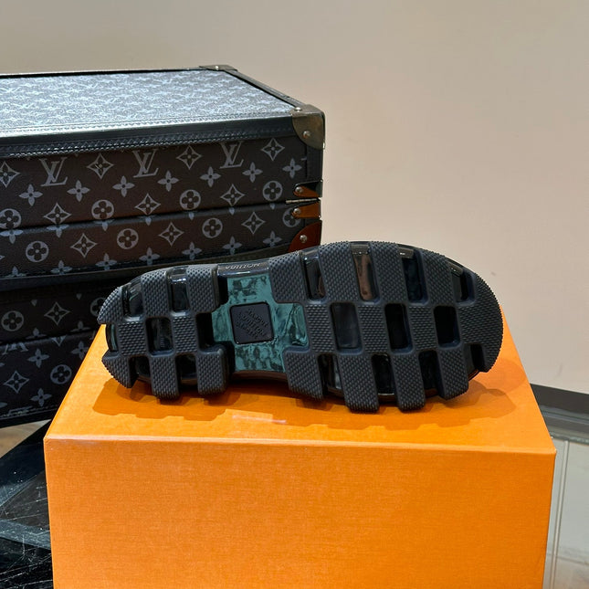 LV CHECKER MARY JANE BLACK CALFSKIN