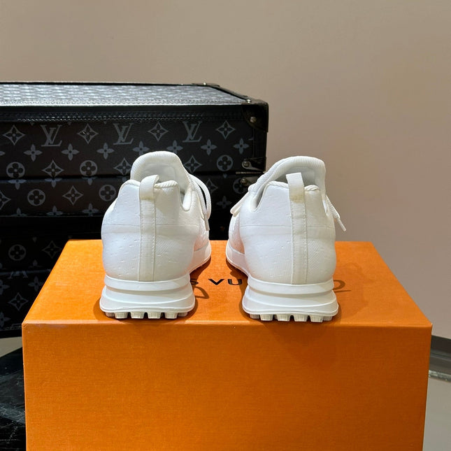 LV SNEAKERS IN WHITE CALFSKIN AND FABRIC BREATHABLE