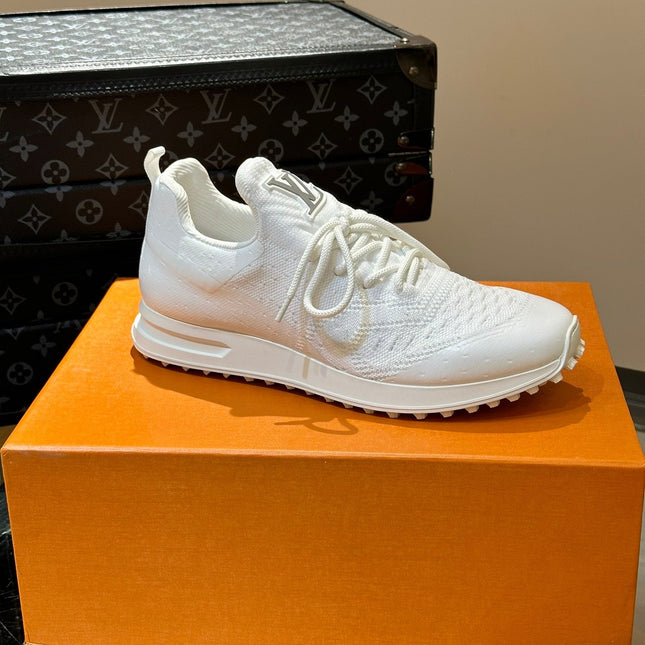 LV SNEAKERS IN WHITE CALFSKIN AND FABRIC BREATHABLE