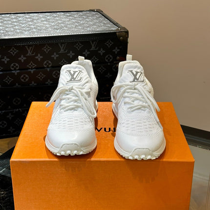 LV SNEAKERS IN WHITE CALFSKIN AND FABRIC BREATHABLE