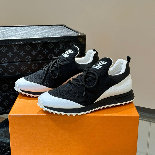 LV SNEAKERS IN WHITE MIX BLACK CALFSKIN AND FABRIC BREATHABLE