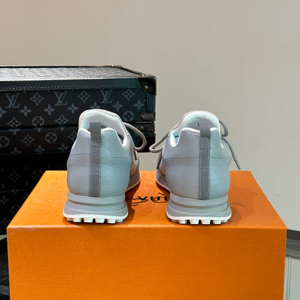 LV SNEAKERS IN GREY MIX WHITE CALFSKIN AND FABRIC BREATHABLE