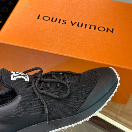 LV SNEAKERS IN BLACK CALFSKIN AND FABRIC BREATHABLE