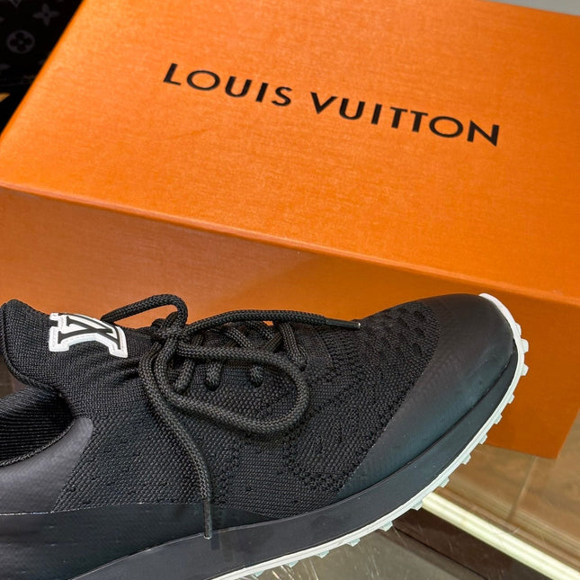 LV SNEAKERS IN BLACK CALFSKIN AND FABRIC BREATHABLE