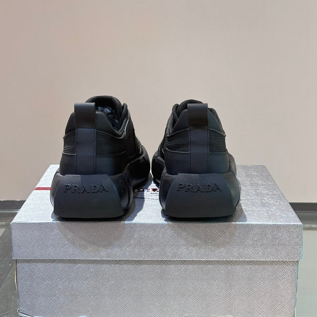 PRA AMERICA'S CUP SOFT RUBBER AND BIKE FABRIC SNEAKERS BLACK