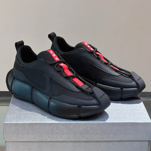 PRA AMERICA'S CUP SOFT RUBBER AND BIKE FABRIC SNEAKERS BLACK