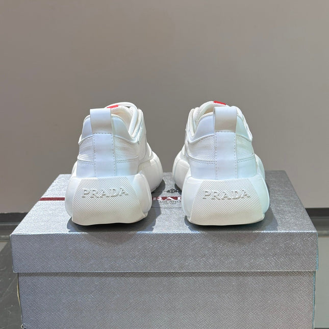 PRA AMERICA'S CUP SOFT RUBBER AND BIKE FABRIC SNEAKERS WHITE