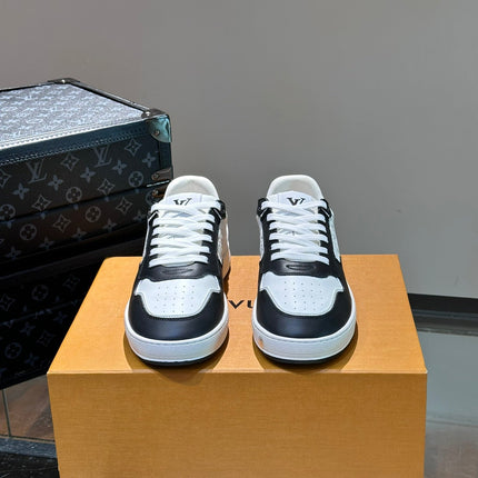 LV SNEAKER WHITE MIX BLACK EMBOSSED CALFSKIN