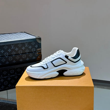 NEO RUN AWAY SNEAKER WHITE MIX BLACK CALFSKIN