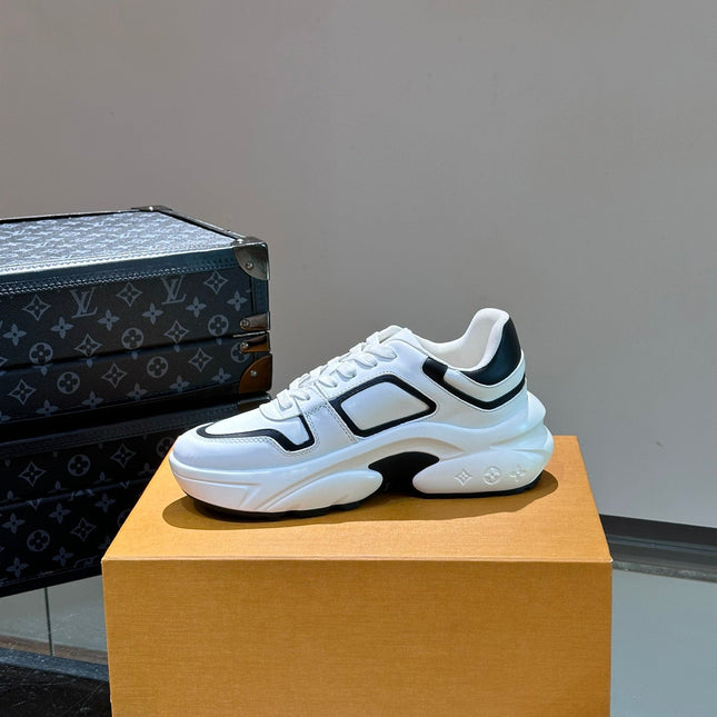 NEO RUN AWAY SNEAKER WHITE MIX BLACK CALFSKIN