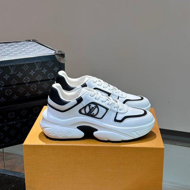 NEO RUN AWAY SNEAKER WHITE MIX BLACK CALFSKIN